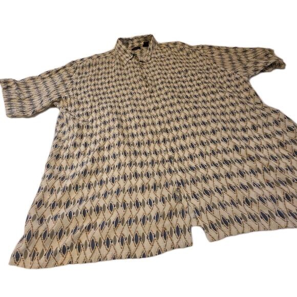 Men's XL Izod Rayon Lightweight Camp Shirt Abstract Graphic Print - Picture 2 of 6